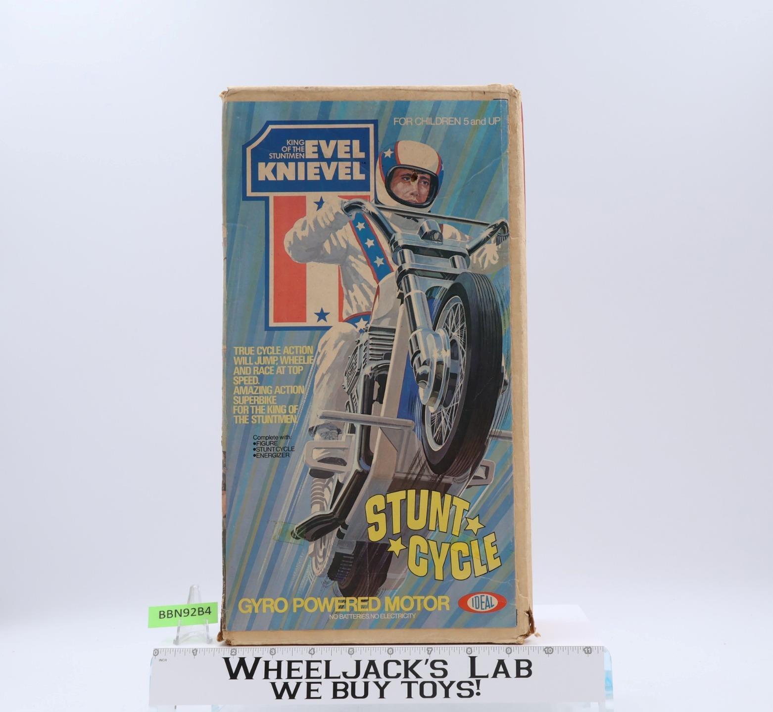 Evel Knievel Stunt Cycle With Box 1973 Ideal Toy Vintage Action Figure