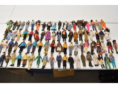 Lot of 80 Western/StarTrek/Alien Mego 1970's Action Figures/Dolls &amp; Accessories