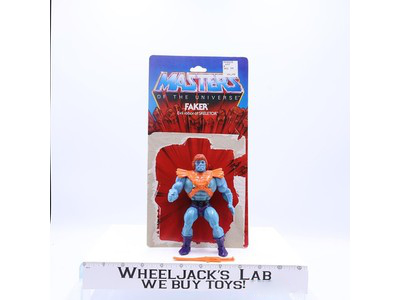 Faker W/8 CARDBACK Complete He-Man Masters of the Universe MOTU 1982 Mattel