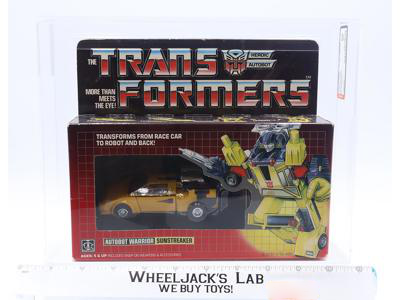 Sunstreaker No Rubsign AFA GRADED 80 G1 Transformers Tape Seal No Color Break