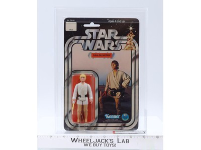 Luke Skywalker Farmboy AFA GRADED 80+ 85/85/80 12 Back-A Star Wars Kenner NEW