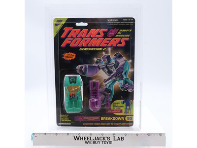 Breakdown AFA GRADED 80 80/85/90 G2 Transformers Botcon 1994 Hasbro NEW SEALED