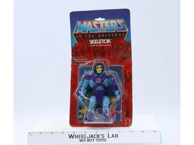 Skeletor 8-Back He-Man Masters of the Universe MOTU 1982 Mattel NEW MOSC SEALED