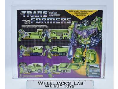 Devastator AFA 80 80/90/90 1984 Sealed Vintage G1 Transformers Hasbro Figure
