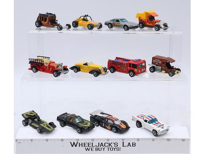 Lot of 12 Hot Wheels Blackwall 1970s-80s Mattel Vintage Toy Cars