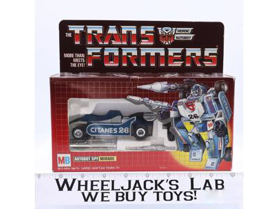 Mirage UNUSED STICKERS NR MINT MILTON BRADLEY G1 Transformers