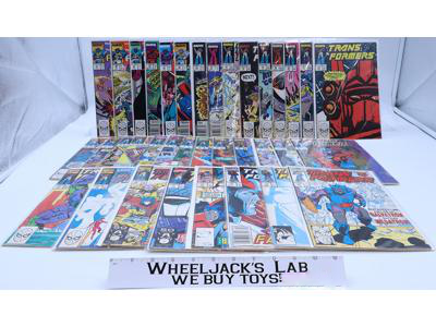 Lot of 36 The Transformers Marvel Comics Vintage 1980's Issues 44-79