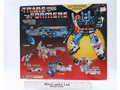 Defensor 100% Complete W/Original Box & Insert 1986 Vintage G1 Transformers NM