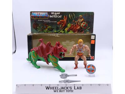 He-Man & Battle Cat 100% Complete Masters of the Universe MOTU 8-Back JCP 2-pk