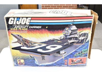 USS Flagg Aircraft Carrier W Box -3 Pieces 1985 Vintage GI Joe Action Figure