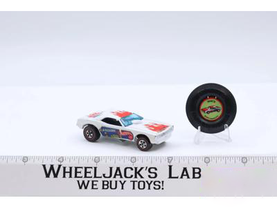 Snake 2 II White 1969 Mattel Vintage Hot Wheels Redlines w/ Button Flip Up Body