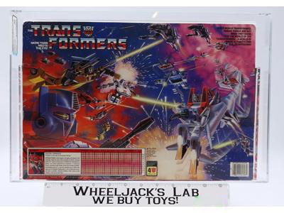 Optimus Prime AFA GRADED Q80 75/85/85 G1 Transformers 1984 Hasbro Metal Plates