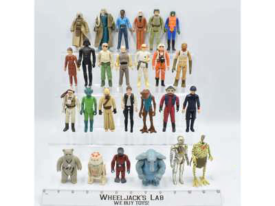 Lot of 26 #9 Star Wars 1980s Kenner Vintage Action Figures