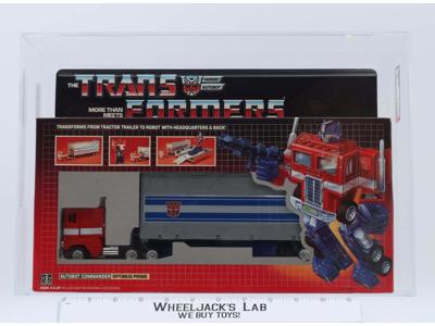 Optimus Prime AFA GRADED SEALED 80 80/90/90 G1 Transformers 1984 Hasbro Figure