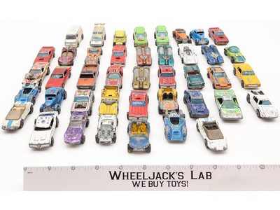 Lot of 42 Redlines Vehicles/Trucks/Cars by Hot Wheels Vintage 1960s/70s Toy Cars