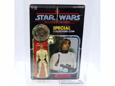 Luke Skywalker Stormtrooper CAS Graded 80 UNPUNCHED 92-Back Star Wars POTF 1984