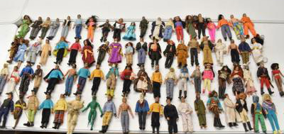 Lot of 80 Western/StarTrek/Alien Mego 1970's Action Figures/Dolls &amp; Accessories