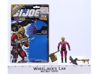 Voltar V1 100% Complete W/ 34 Cardback 1988 GI Joe ARAH Vintage Action Figure