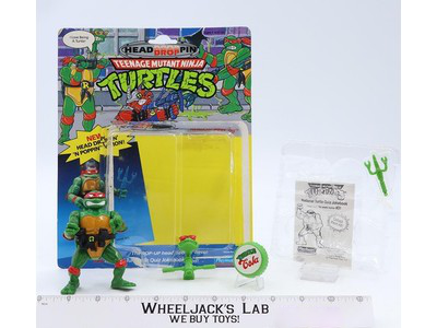 Headdroppin' Raph W/Cardback & Bubble COMPLETE TMNT 1991 Playmates Unpunched NM
