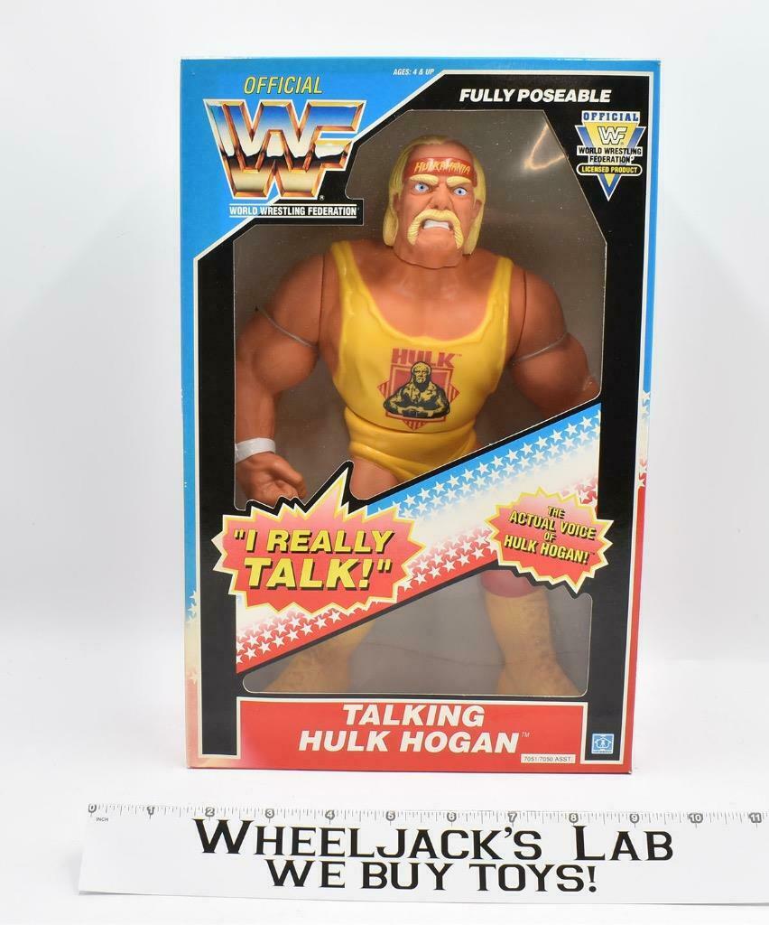 12" Hulk Hogan Talking WORKS WWF MISB 1990 Titan Sports Hasbro Figure