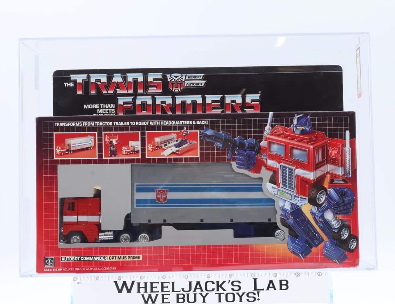 Optimus Prime graded Factory Sealed G1 Transformers 1984 Hasbro Vintage