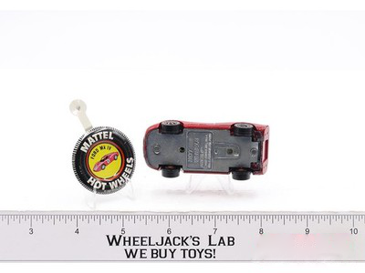 Ford Mark IV Red Enamel 1968 1969 Mattel Redline Hot Wheels Vtg RL w/ Button