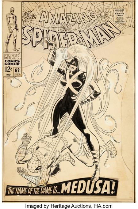 Original Art of The Amazing Spider-Man #62 Cover by John Romita Sr.