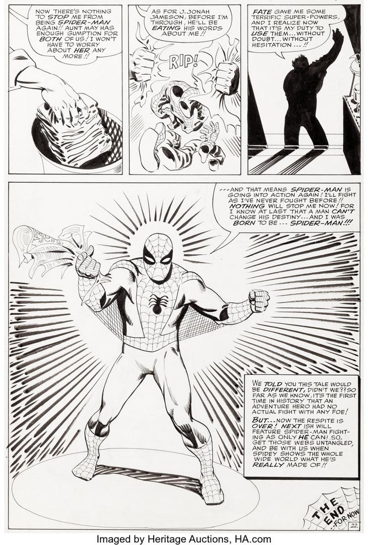 Original Art from The Amazing Spider-Man #18 by Steve Ditko