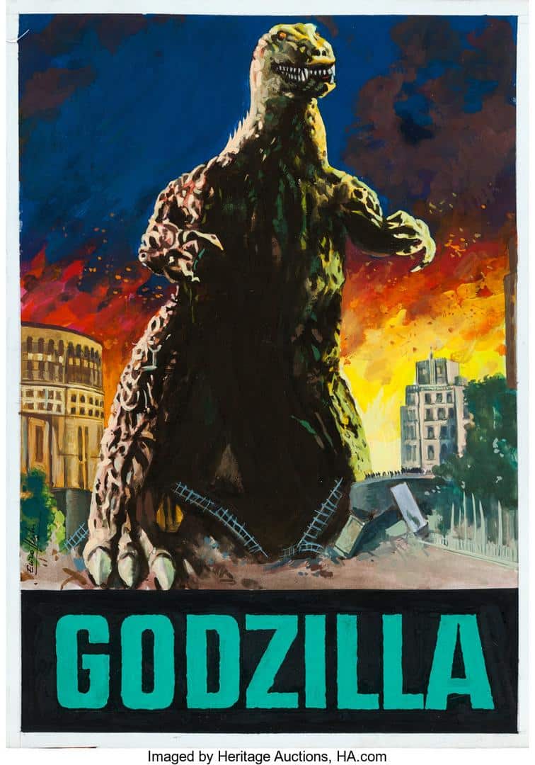 Godzilla by Enzo Nistri (Paramount, 1957) Art Print