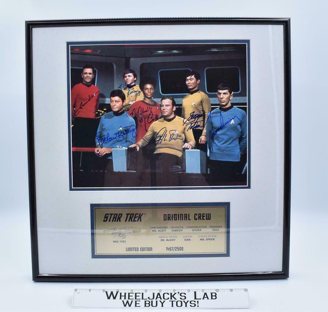 The Original Crew Star Trek Limited Edition AUTOGRAPHED Plaque #1457 of 2500