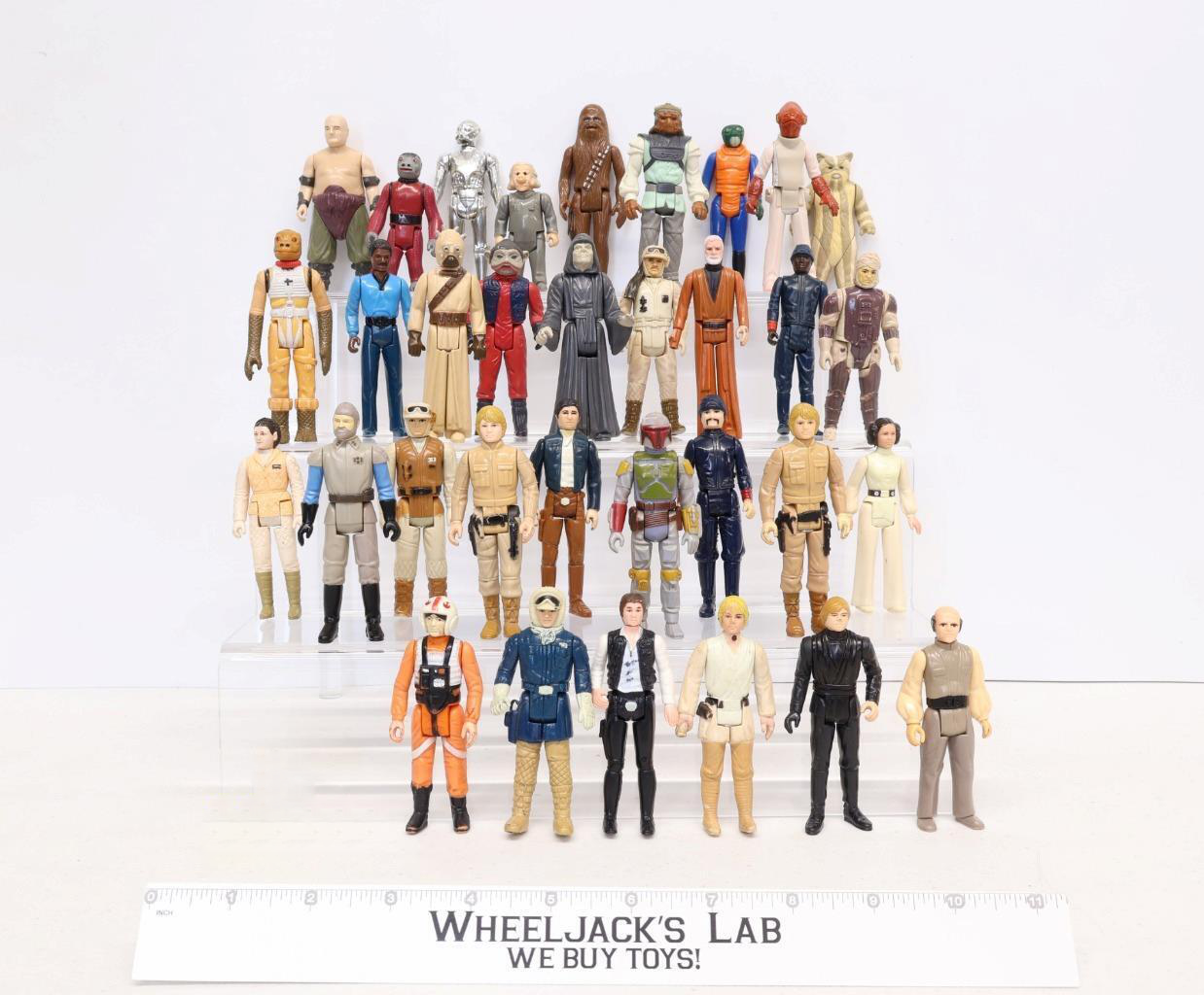 Lot of 33 Star Wars 1970s-1980s Kenner Vintage Action Figures