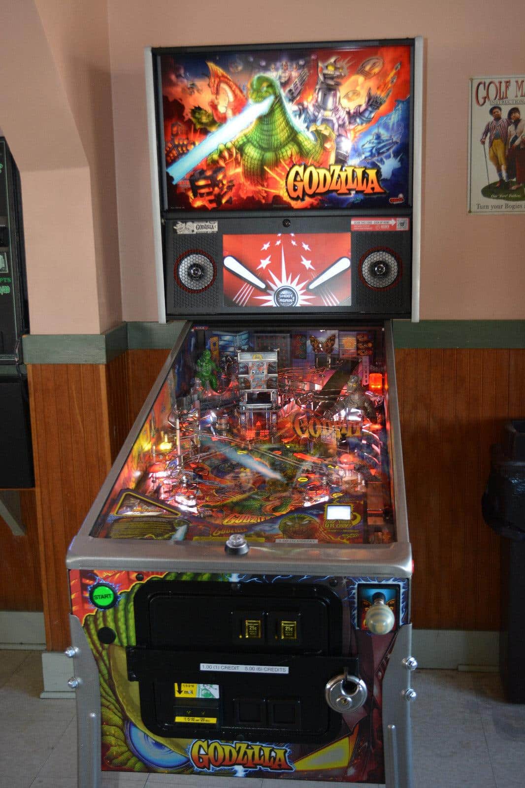 Stern Limited Edition Godzilla Pinball Machine (2021)