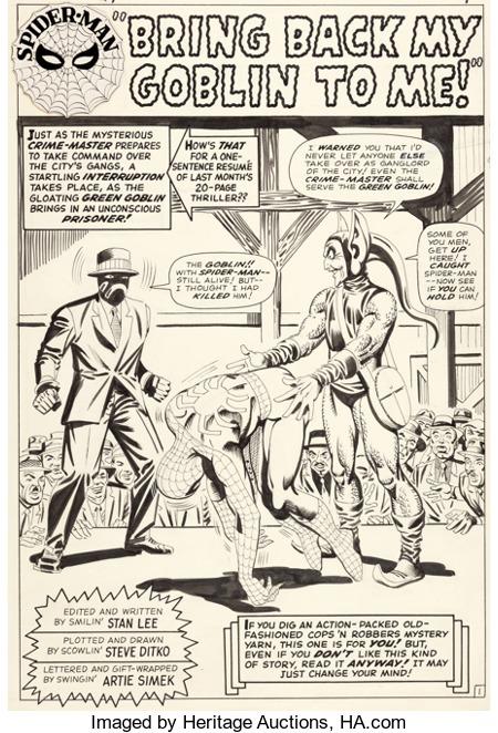 Original Art from The Amazing Spider-Man #27 by Steve Ditko