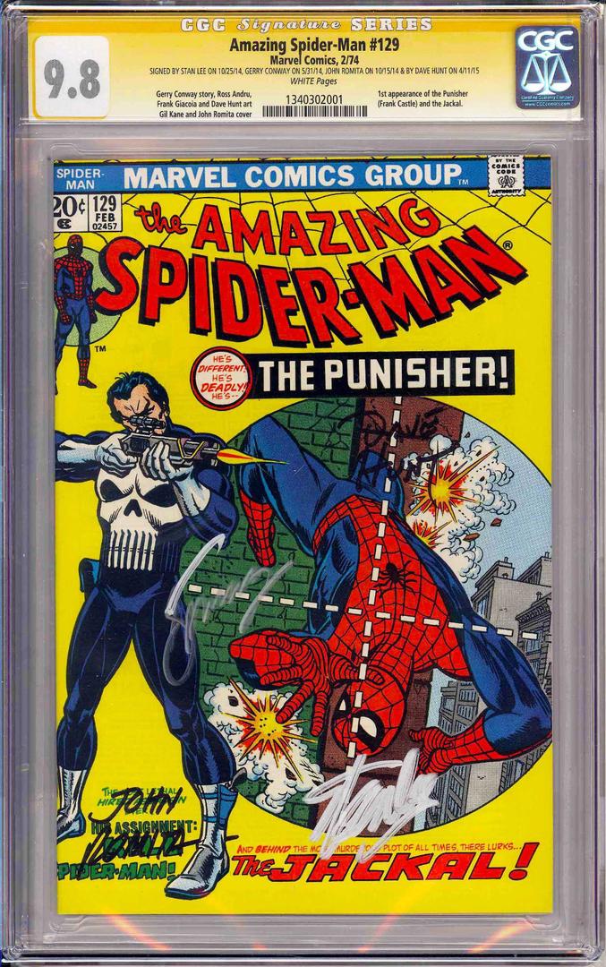 Marvel The Amazing Spider-Man #129 with CGC grade 9.8