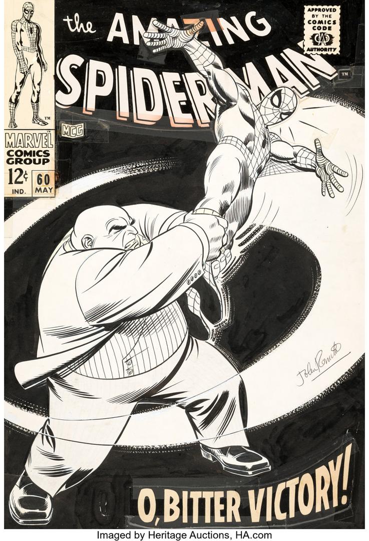 Original Art of The Amazing Spider-Man #60 by John Romita Sr.