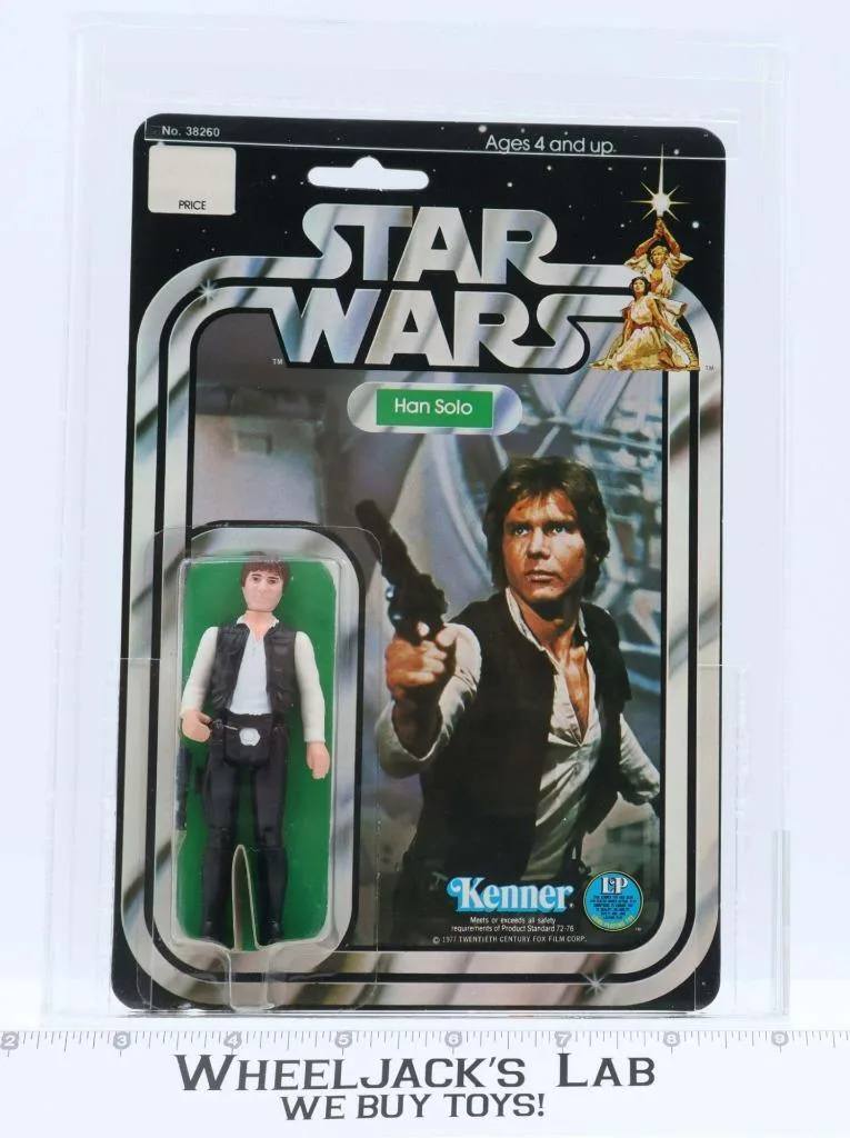 Han Solo Large Head 12 Back-C AFA GRADED 85 85/85/85 Star Wars 1978 Kenner