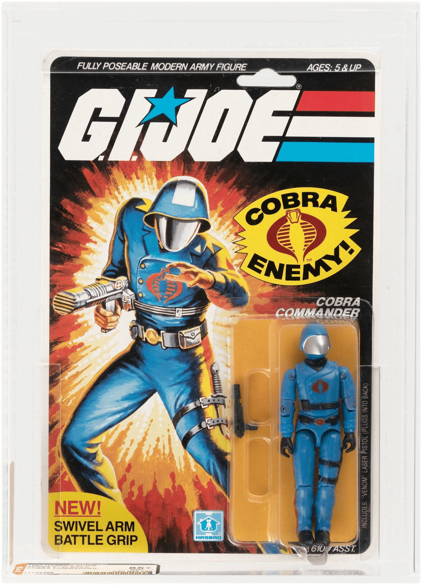 An image of Cobra Commander from the 1983 G.I. Joe toyline.