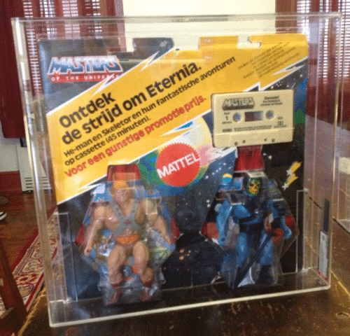 Graded Dutch He-Man, Skeletor, and Cassette