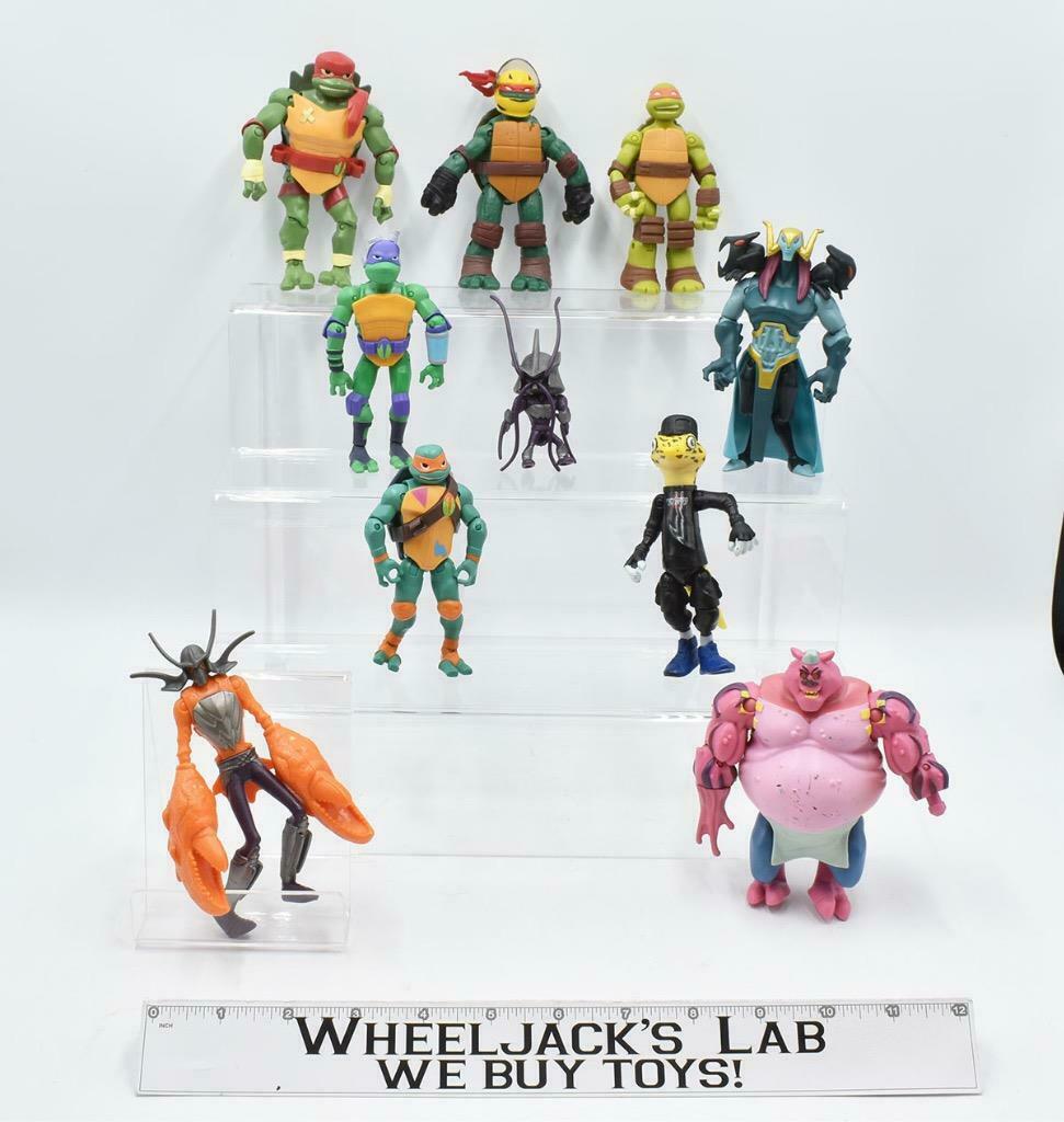 Lot of 10 Teenage Mutant Ninja Turtle Figures TMNT Playmates
