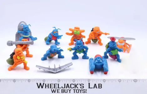 Lot of 11 Army Ants Blue & Orange 1987 Hasbro Action Figures