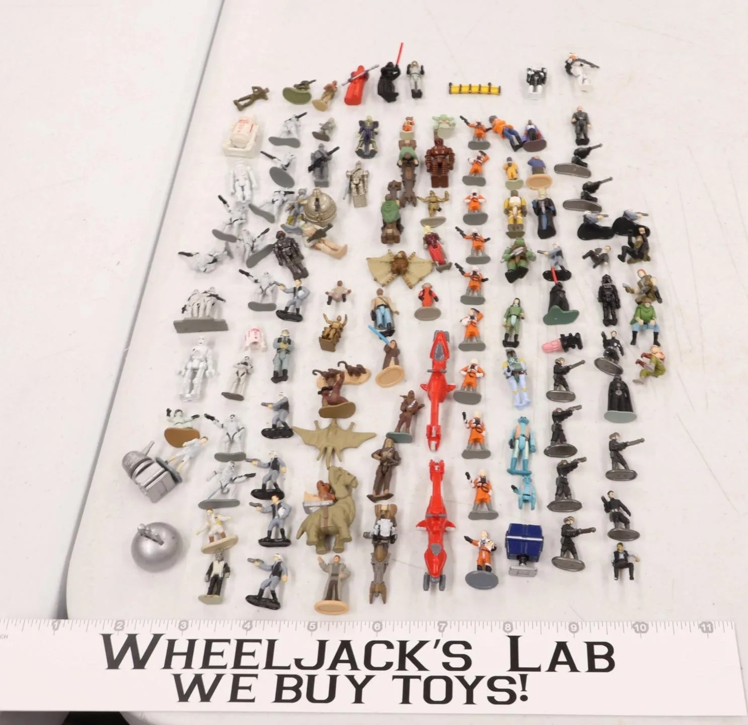 Lot of 112 Star Wars Micro Machines 1990s Galoob Action Figures