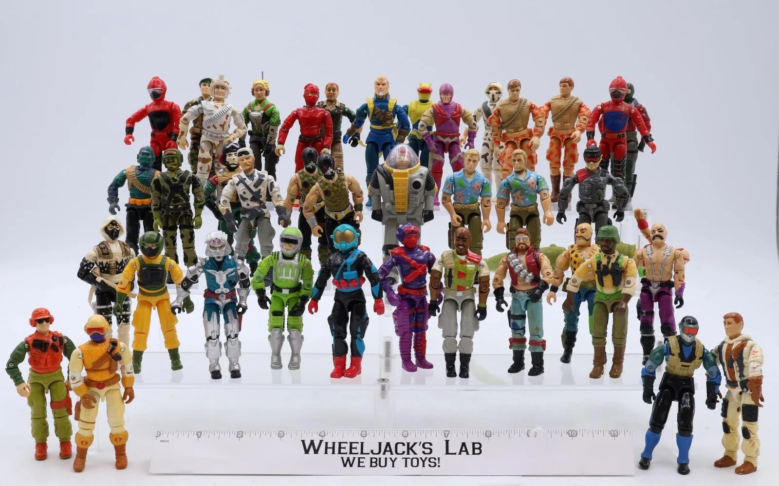 Lot of 40 GI Joe Action Figures Hasbro 1980s - 1990s Vintage UNBROKEN