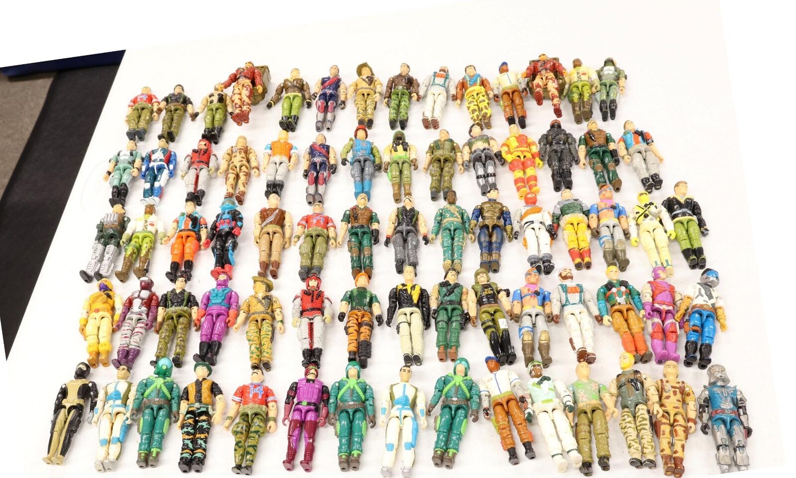 Lot of 73 GI Joe Figures Hasbro 1980's Vintage Action Figures UNBROKEN
