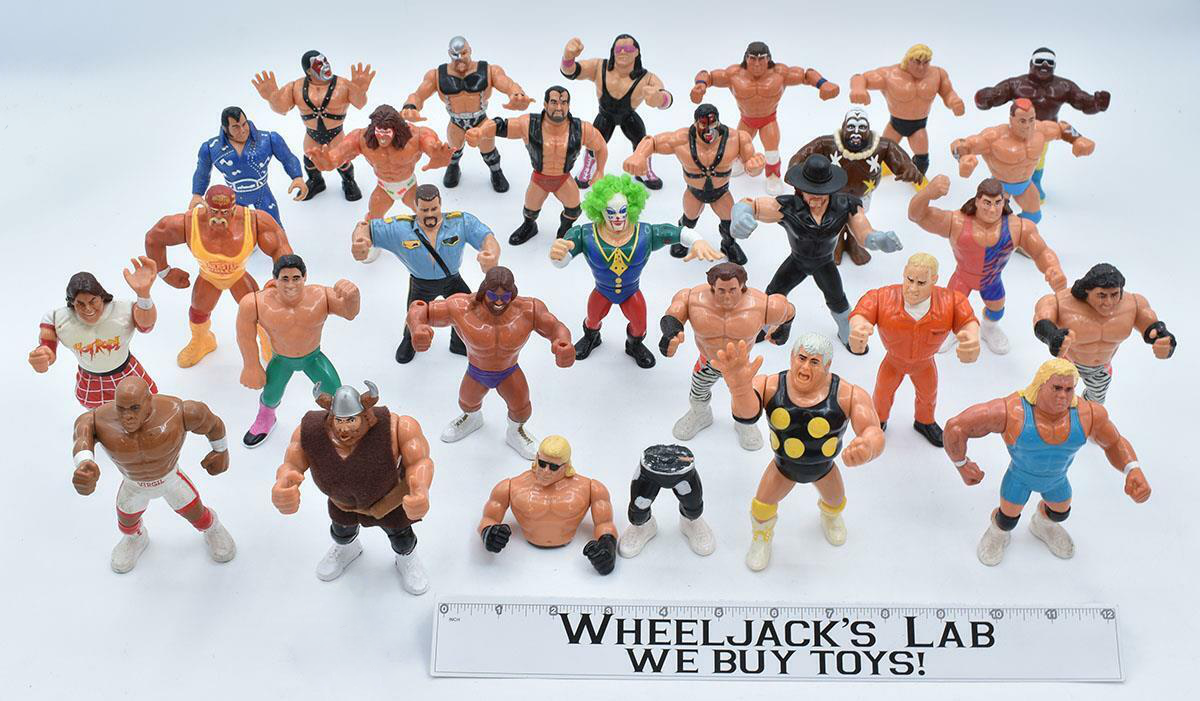 Lot of 28 1980's WWF LJN Titan Sports 5" Vintage Wrestling Action Figures