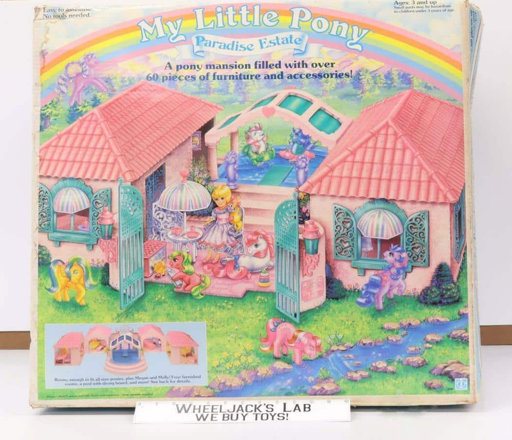 Paradise Estates My Little Pony MLP 1985 Hasbro Vintage Action Figure Playset