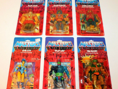 Examples of sealed He-Man toys we buy