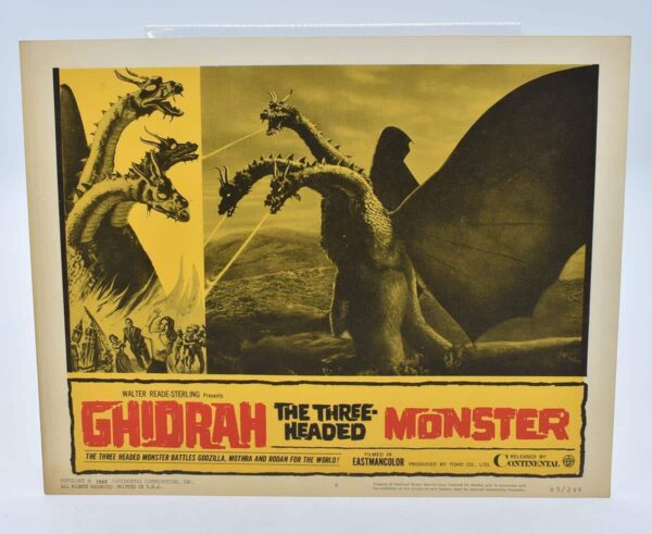 Ghidorah the 3 Headed Monster 1965 Sci-fi/Horror Movie Lobby Card Poster 11×14 main image