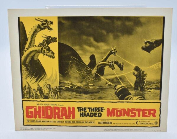 Ghidorah the 3 Headed Monster 1965 Sci-fi/Horror Movie Lobby Card Poster 11×14 main image