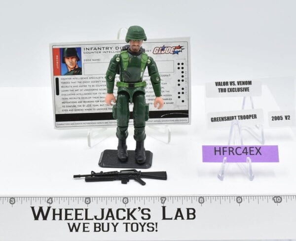 Green Shirt Trooper 100% Complete GI Joe Infantry Division 2005 Hasbro Figure main image