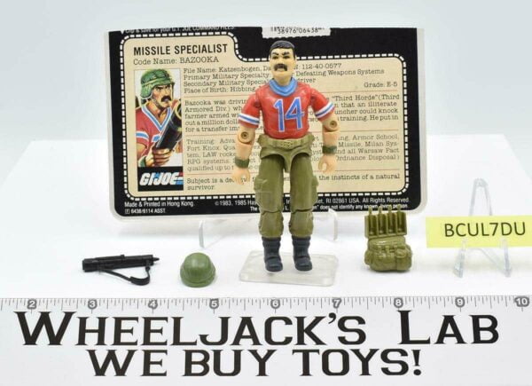 Bazooka V1 100% Complete 1985 GI Joe Hasbro Vintage Action Figure main image